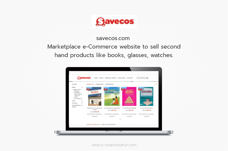 Marketplace e-Commerce website to sell second hand products like books, glasses, watches.