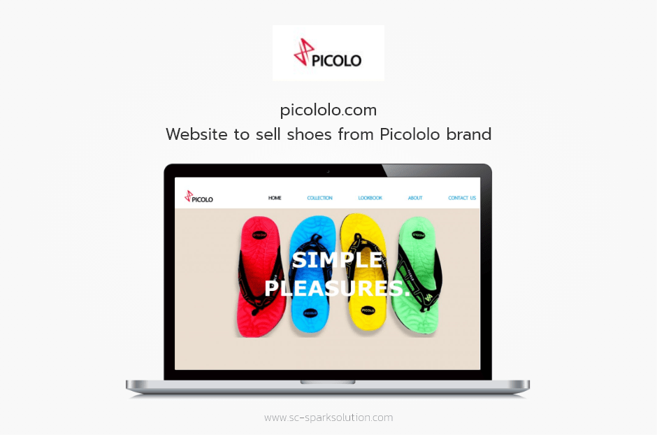 Website to sell shoes from Picololo brand