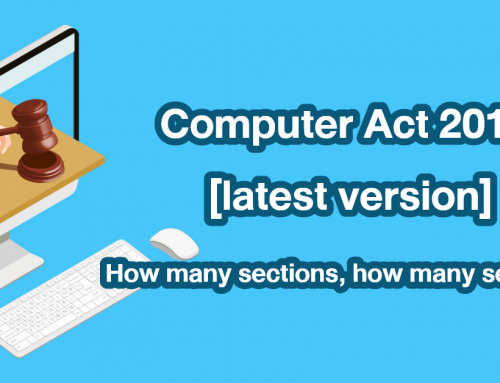 Computer Act 2017 [latest version] : How many sections, how many sections